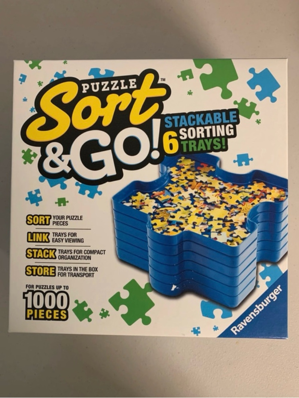 Ravensburger Sort & Go Jigsaw Puzzle Sorting Trays-Six Puzzle Shaped Trays